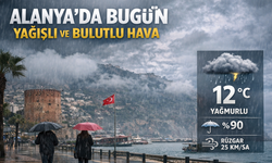 Alanya'da Bugün Hava Durumu: Yağış Ve Bulutlu Bir Gün