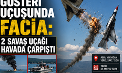 ABD'de Gösteri Uçuşunda Facia: 2 Savaş Uçağı Havada Çarpıştı
