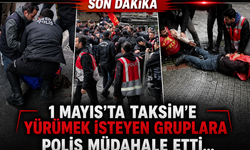 Taksim'de 1 Mayıs Gerginliği: İzinsiz Yürüyüşlere Polis Müdahale Etti