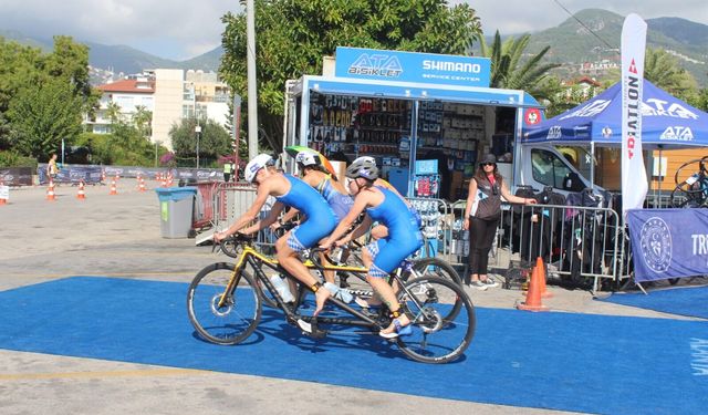 565 Sporcu Alanya'da Triatlon Heyecanı Yaşattı