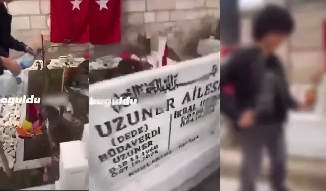 İkbal Uzuner'in Mezarı Başındaki Görüntüler İnfial Yarattı