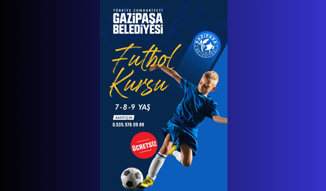 Gazipaşa’da Minik Futbolcular Sahaya Çıkıyor