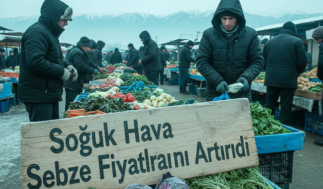 Alanya’da Soğuk Hava Sebze Fiyatlarını Artırdı