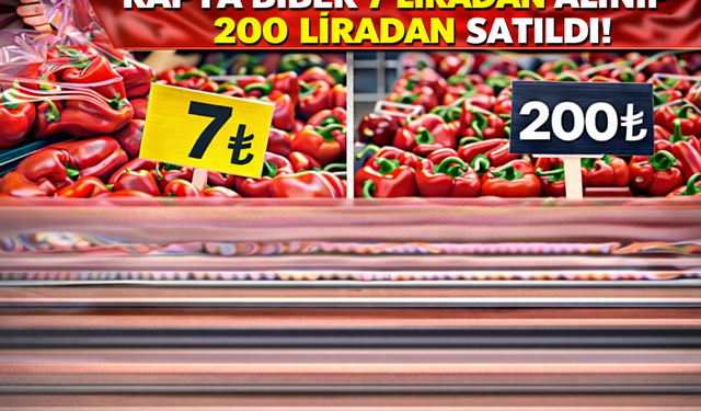 Kapya Biberde Fahiş Fiyat İddiası: 7 Liraya Alınıp 200 Liraya Satıldı