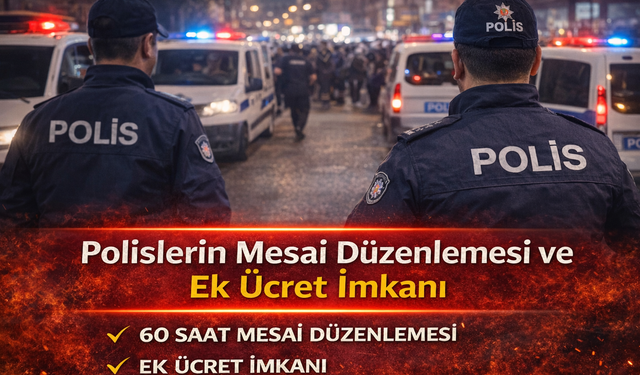 Polislerin Mesai Sisteminde Yeni Dönem: Fazla Çalışmaya Ek Ücret Geliyor