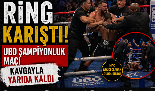 Trabzon'da Ring Karıştı: UBO Şampiyonluk Maçı Kavgayla Yarıda Kaldı
