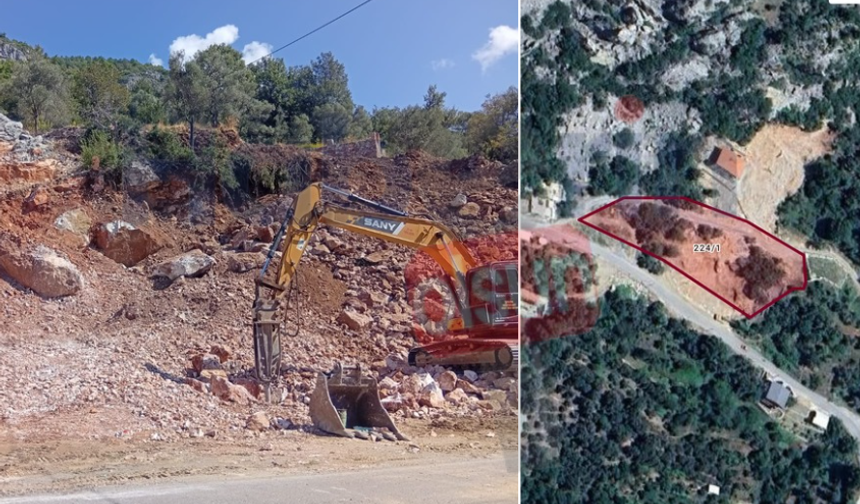 Alanya Mahmutseydi'de Şok İddia! Belediye Arazisinden Usulsüz Taş Alınıyor
