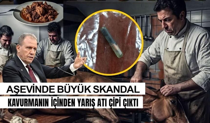 Aşevinde Skandal! Kavurmanın İçinden Yarış Atı Çipi Çıktı