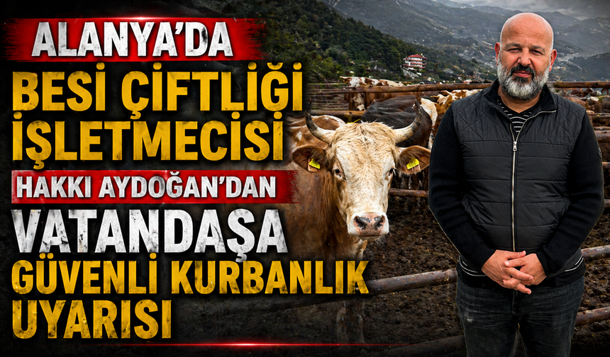 Alanya Hakkı Aydoğan Besi Çiftliği Modern Tesisi İle Kurban Bayramı'na Hazır