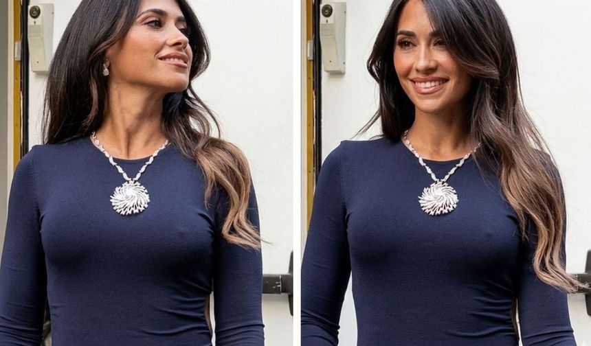 Antonela Roccuzzo Gecede Işıldadı: Boynunda 5 Milyon Dolarlık Kolye