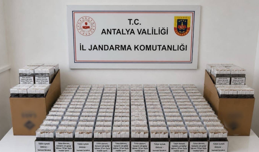 Alanya'da Kaçak Tütün Operasyonu: 10 Bin 680 Makaron Ele Geçirildi