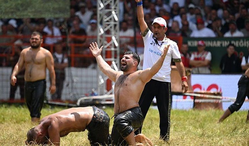 Kırkpınar'ın Yeni Başpehlivanı Erkan Taş Oldu